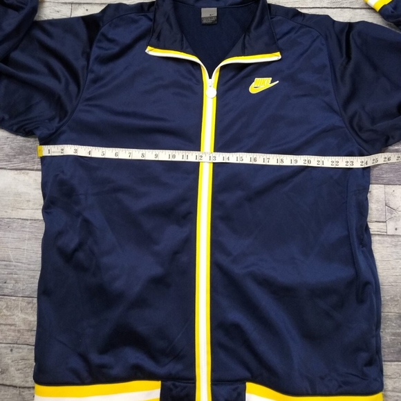 Vintage 90s Y2K Nike Full Zip Track Jacket Navy L - Picture 7 of 8